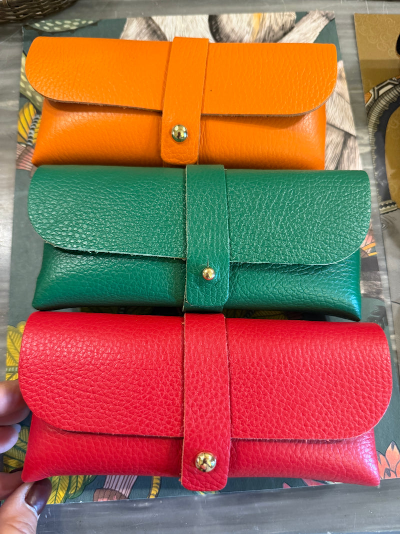 Astucci per occhiali in vera pelle