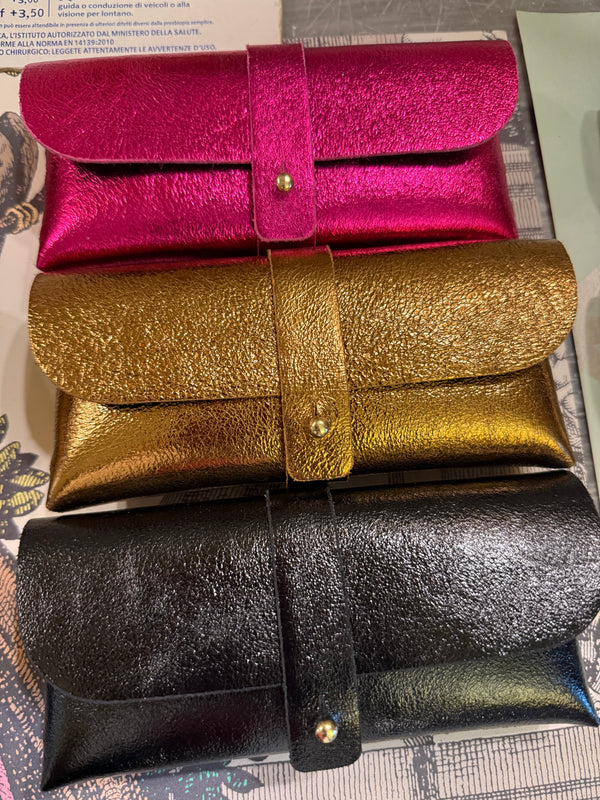 Astucci per occhiali in vera pelle