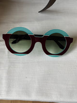 Apfel variante UNICA vinaccia e turchese occhiale del giorno