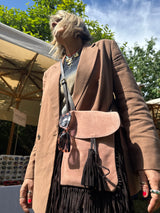 Borsa camoscio con frange